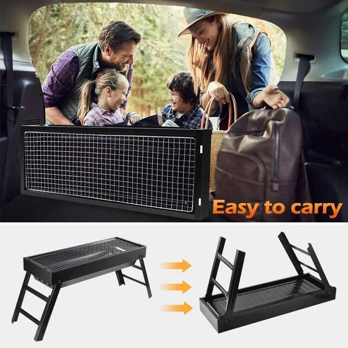 XMSJ Portable Charcoal Grill For Camping Hiking Picnics