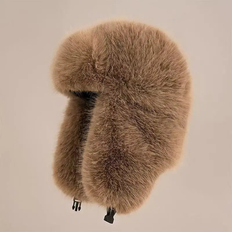 Plush Lei Feng Winter Hat With Warm Ear Protection