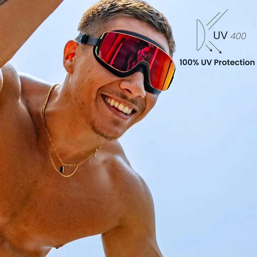 XMSJ Frameless Ultralight Swim Goggle With Anti Fog Nanotech Lens