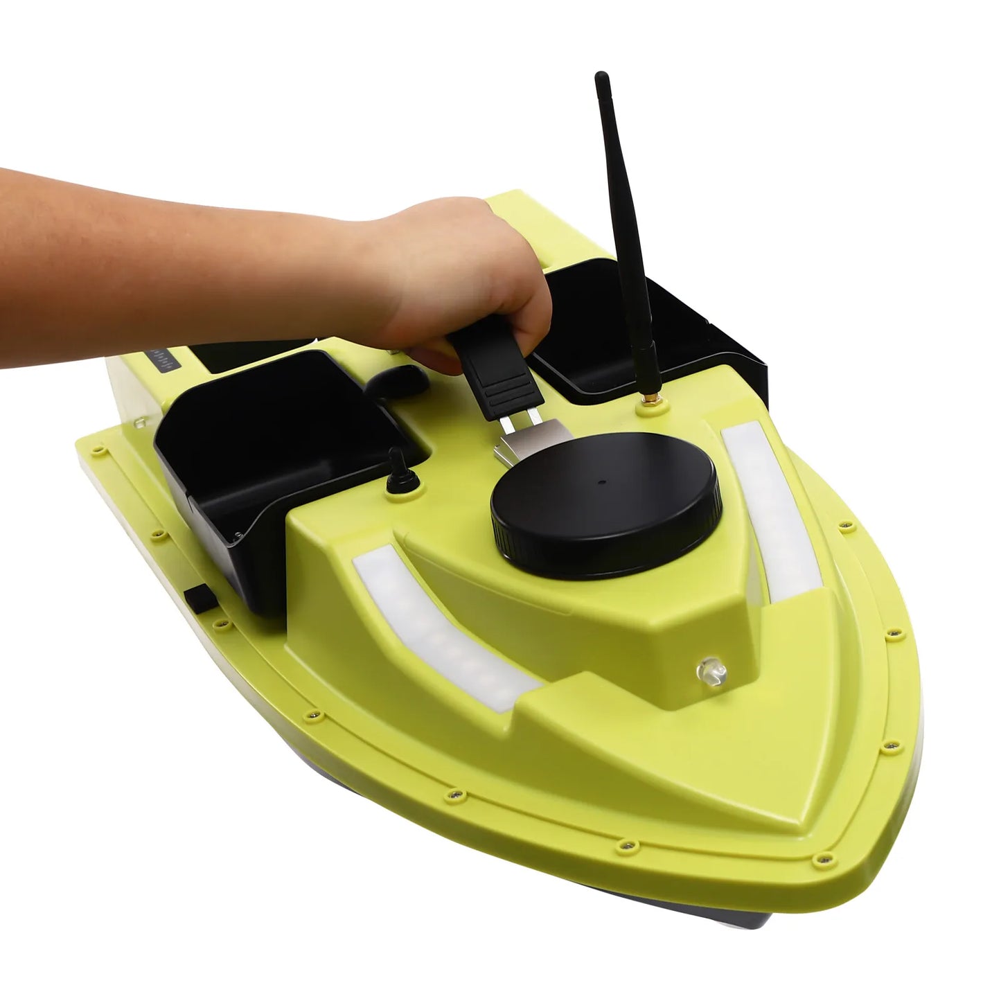 Bait Boat With Four Compartments And Dual Copper Motors For Fast Stable Sailing