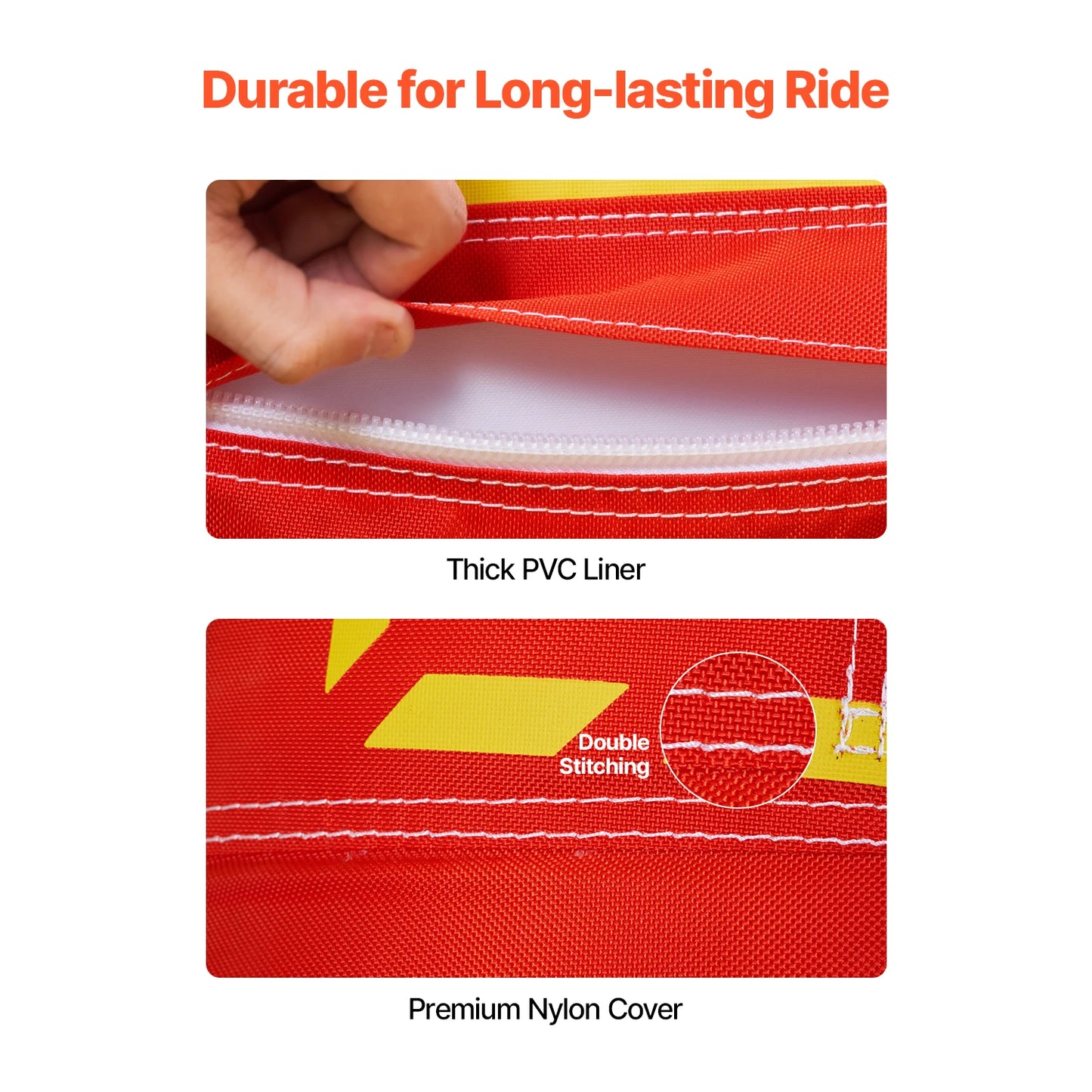 Towable Tube For Boating 3 Rider Water Sports Inflatable Tube
