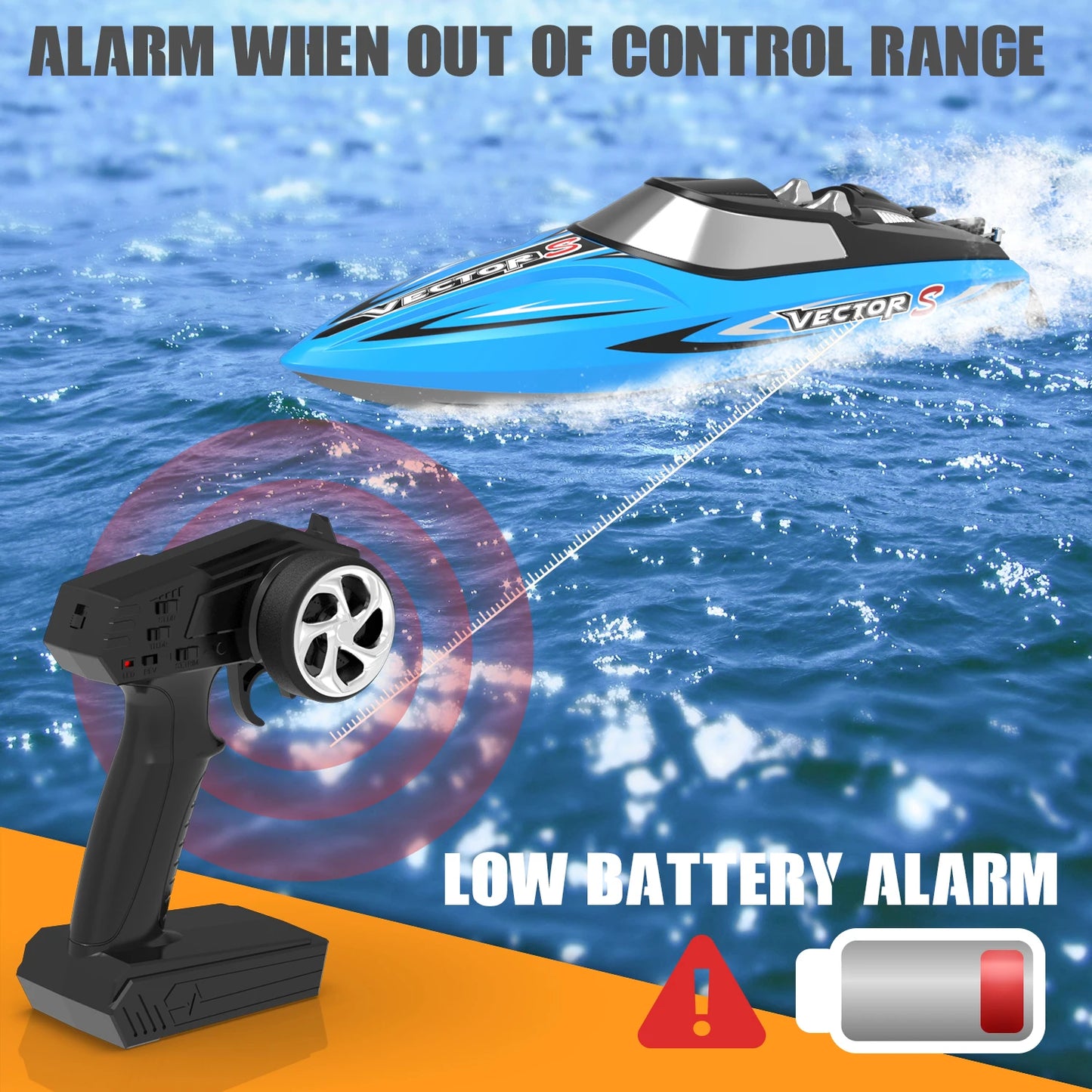 EXHOBBY Vector SR48 RC Boat High Speed Brushless 2.4GHz