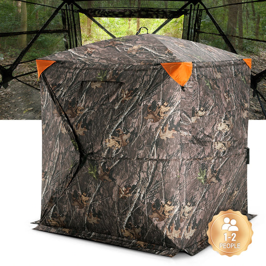 Hunting Blind 270 Degree See Through Ground Blind for 1 to 2 Person