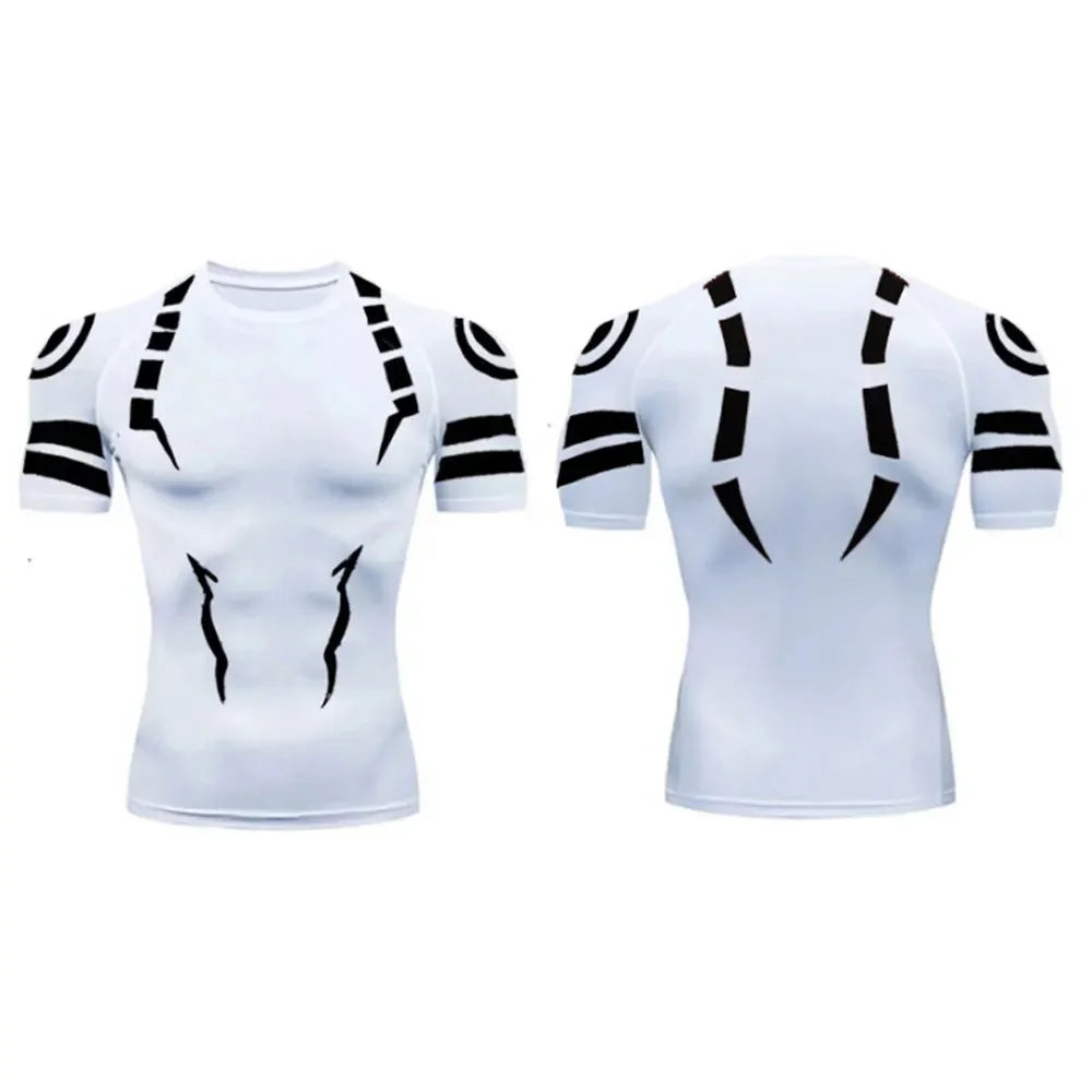 NONECN Jujutsu Kaisen Compression Tee Sukuna 3D Print