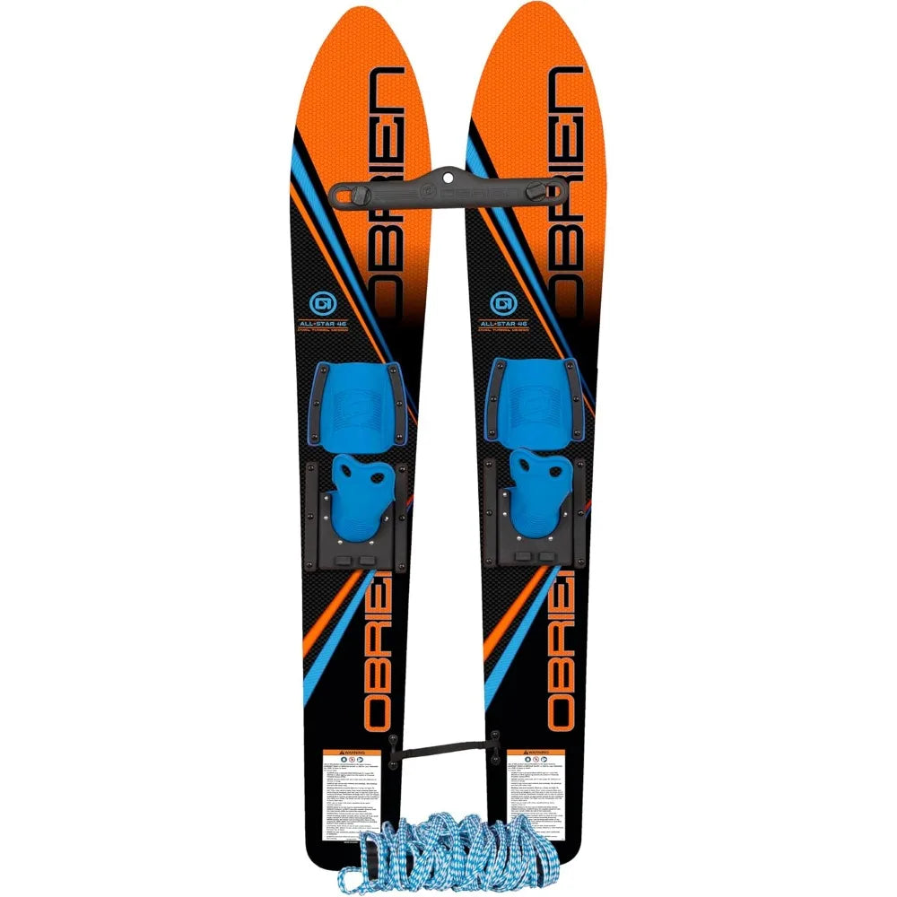 O'Brien All-Star Water Skis For Kids With Trainer Bar