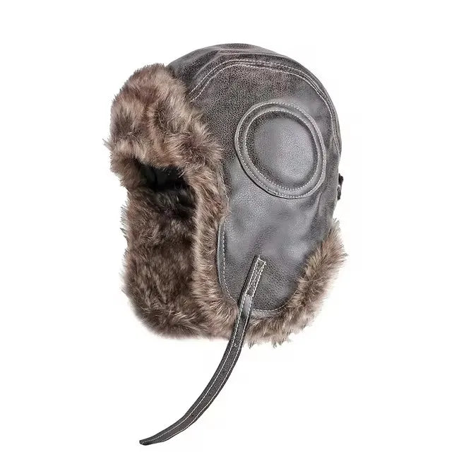 NONECN Bomber Hat Ushanka For Men And Women Warm Fur