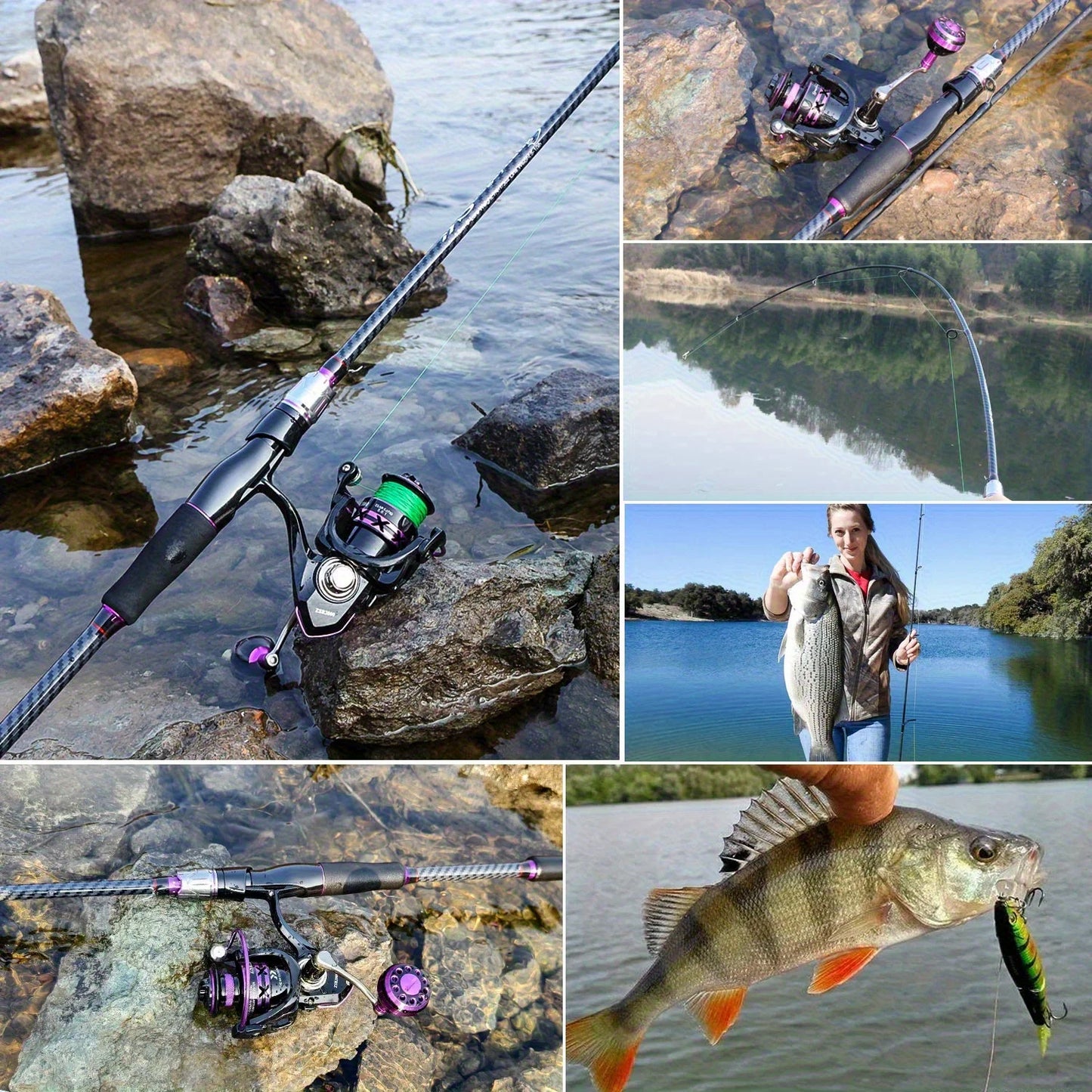 FridayInFishing Telescopic Fishing Rod Carbon Fiber Fast Action