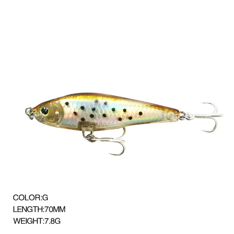 DKSTINYE Pencil Minnow Wobbler Lure Saltwater Trout Fishing