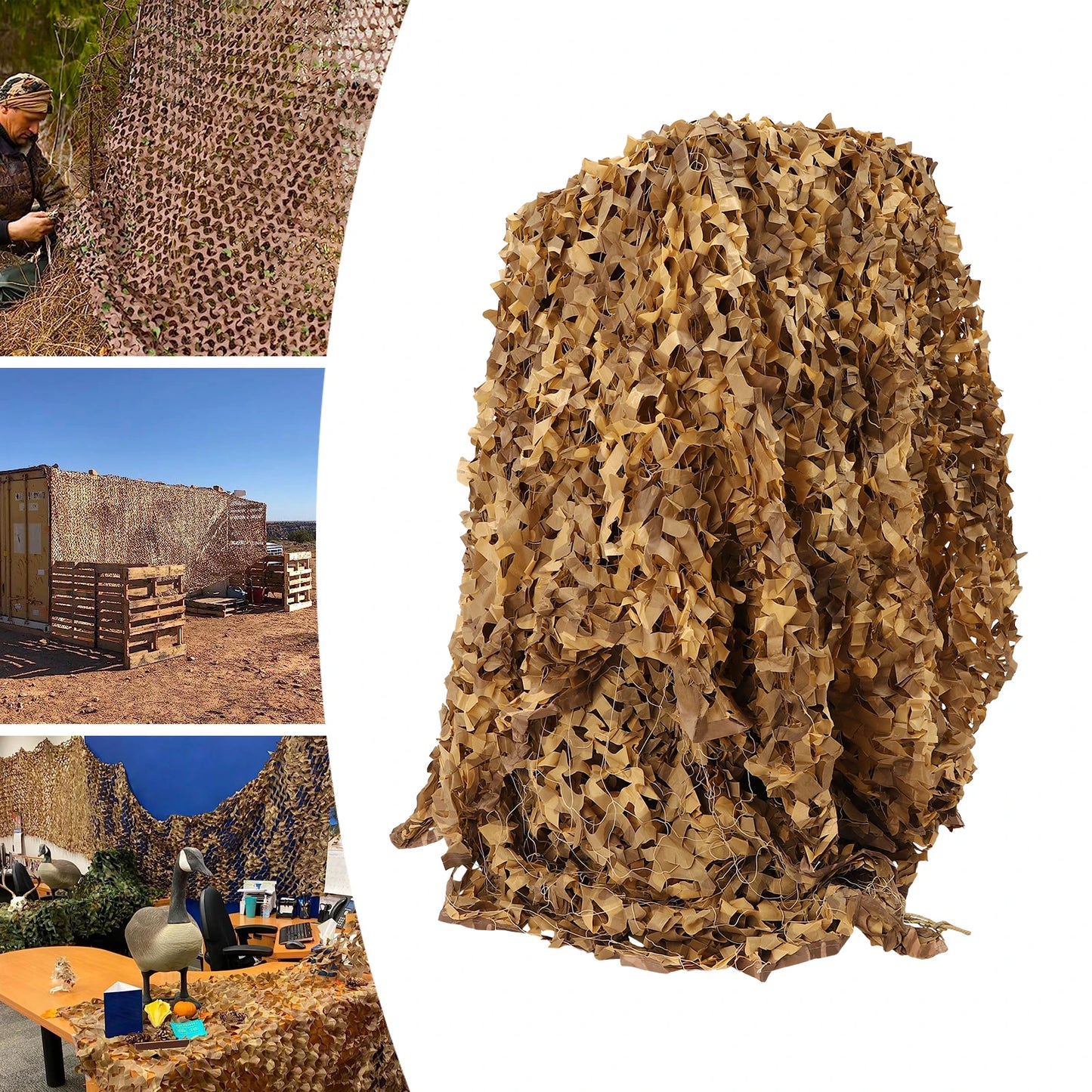 Camouflage Netting Camping Blind for Hunting and Outdoors