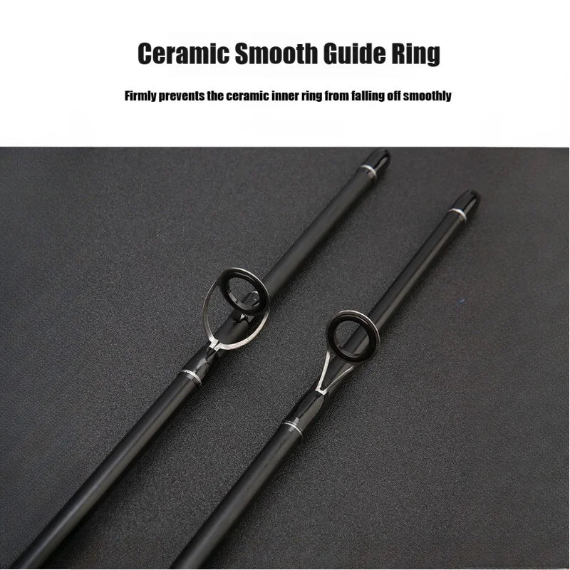 FridayInFishing Telescopic Fishing Rod Two Piece Fiberglass Medium Fast Action
