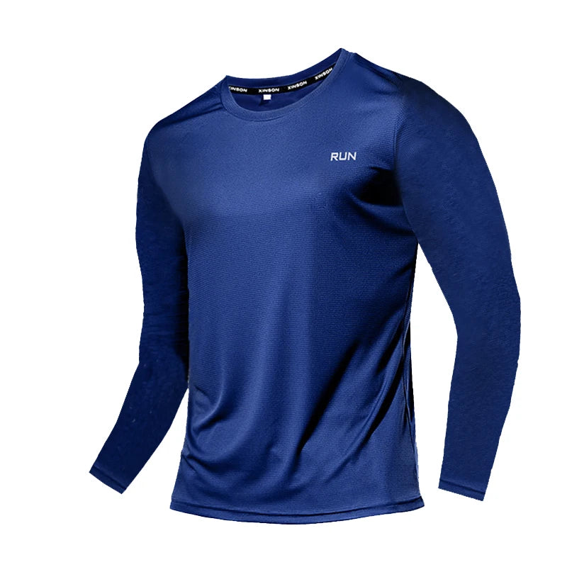 NONECN Summer Ice Silk Long Sleeve Men's Quick Dry Shirt