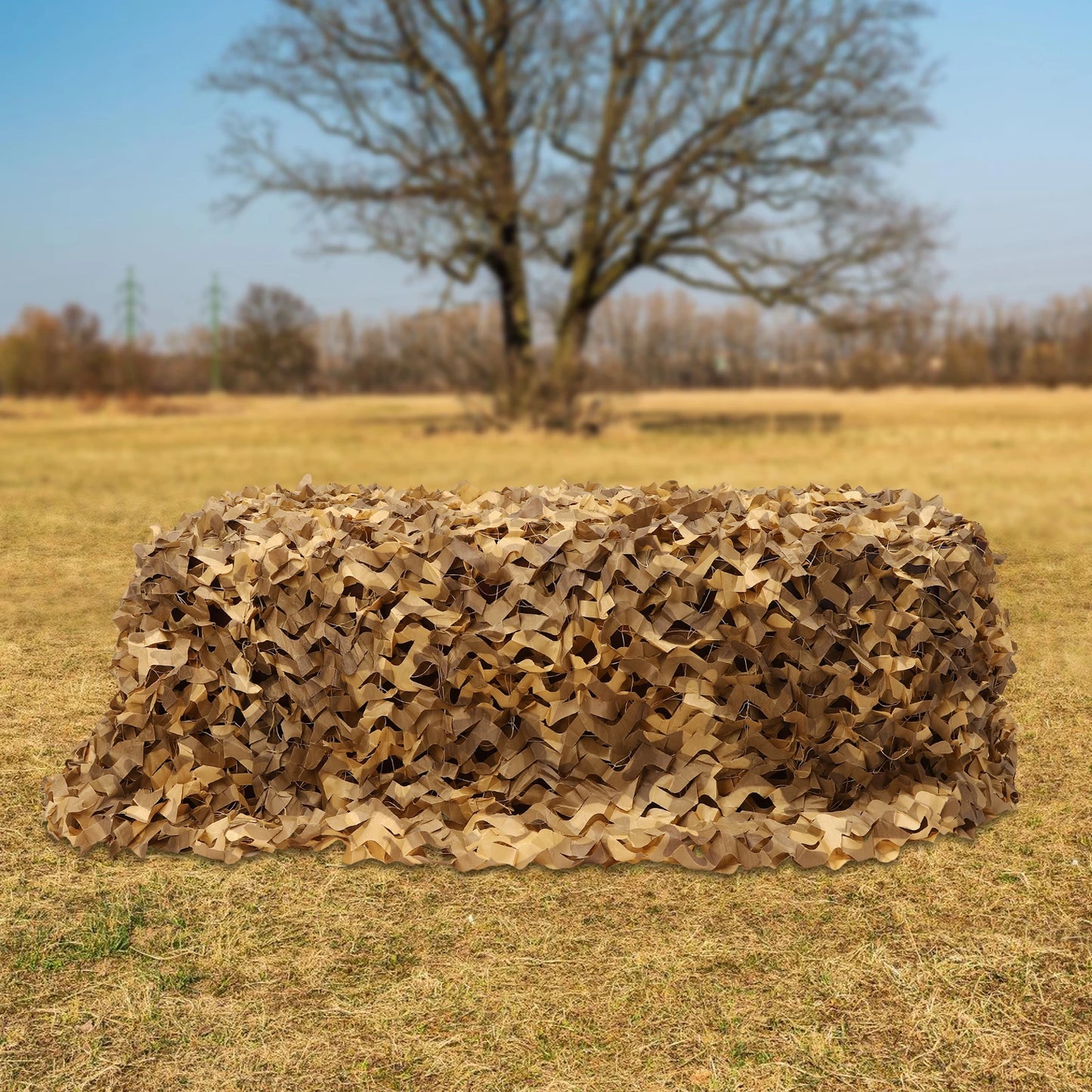 Camouflage Netting Camping Blind for Hunting and Outdoors