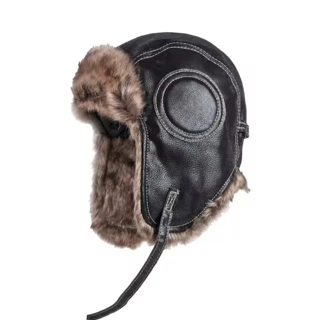 NONECN Bomber Hat Ushanka For Men And Women Warm Fur