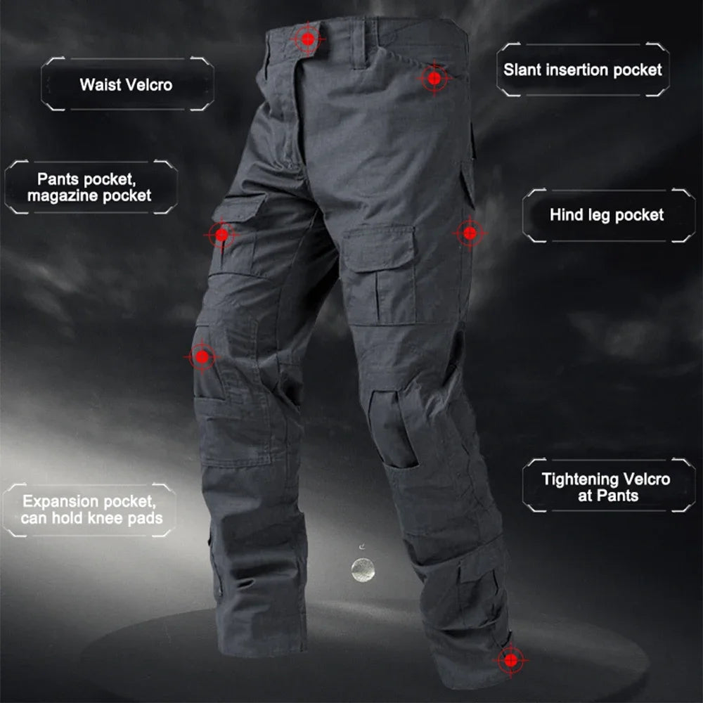 NONECN Combat Pants Tactical Camouflage Multicam Trekking Trousers