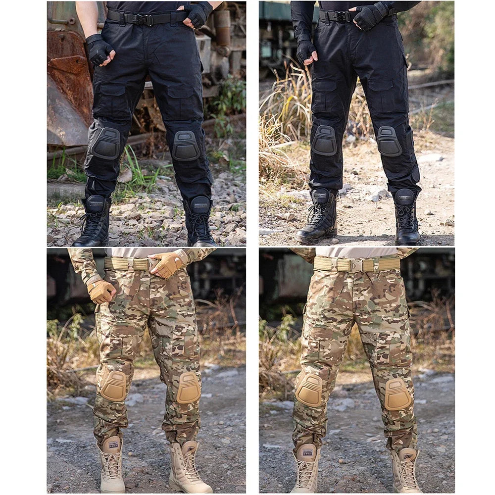 NONECN Combat Pants Tactical Camouflage Multicam Trekking Trousers