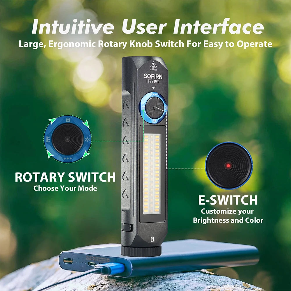 Sofirn IF23 Pro RGB LED Flashlight With USB C Rechargeable