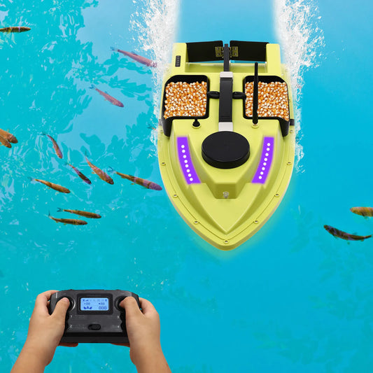 Bait Boat With Four Compartments And Dual Copper Motors For Fast Stable Sailing