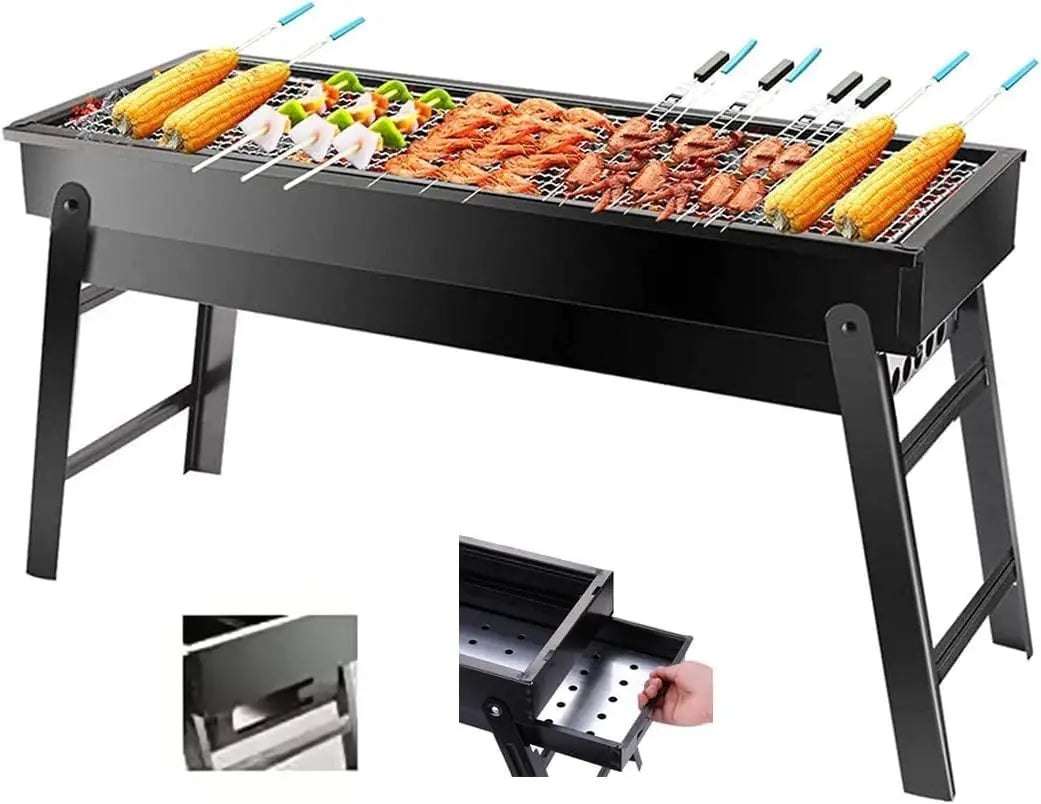 XMSJ Portable Charcoal Grill For Camping Hiking Picnics
