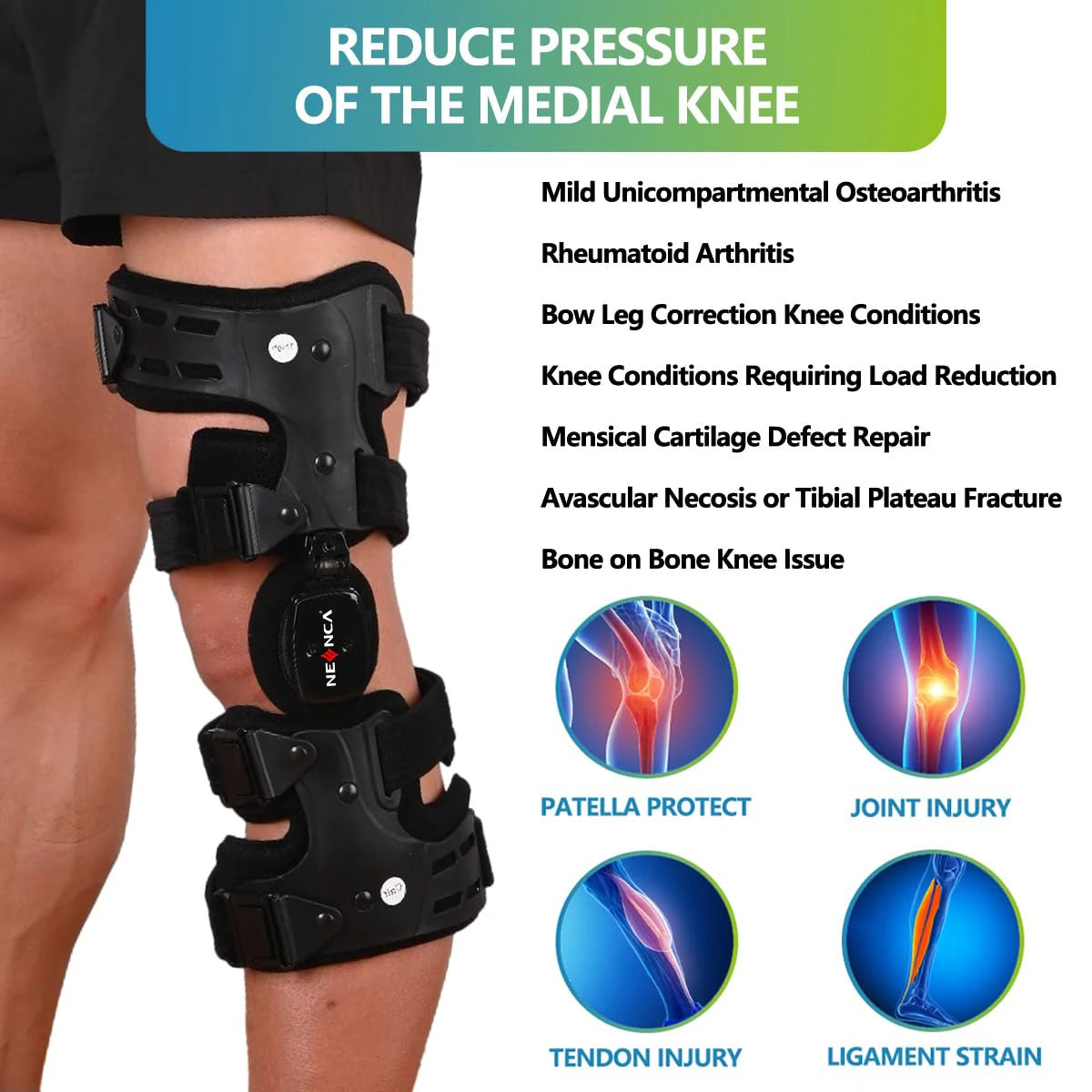 NEENCA OA Unloader Knee Brace For ACL Meniscus Pain Relief