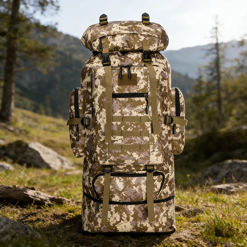 JUMAHECN Outdoor High Capacity Oxford Backpack for Hiking and Camping