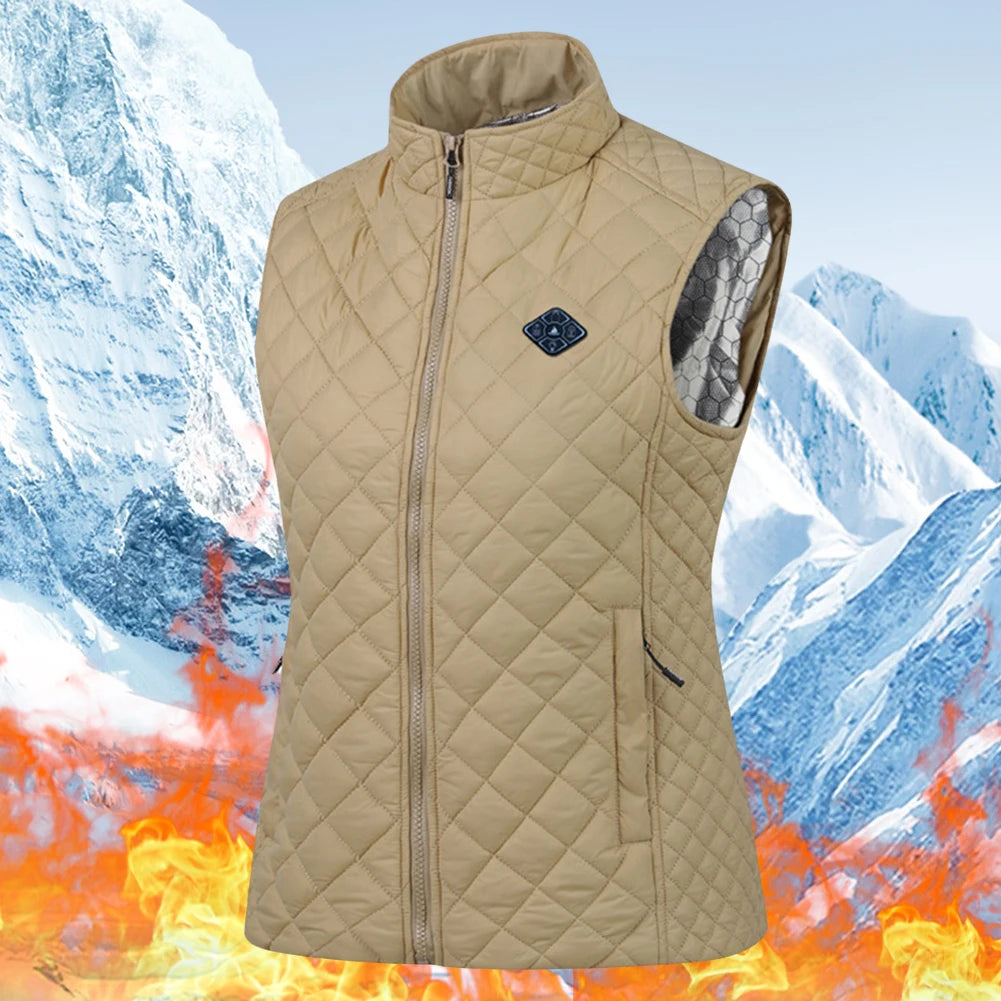 NONECN 21 Zone USB Heated Vest For Women Cotton Jacket