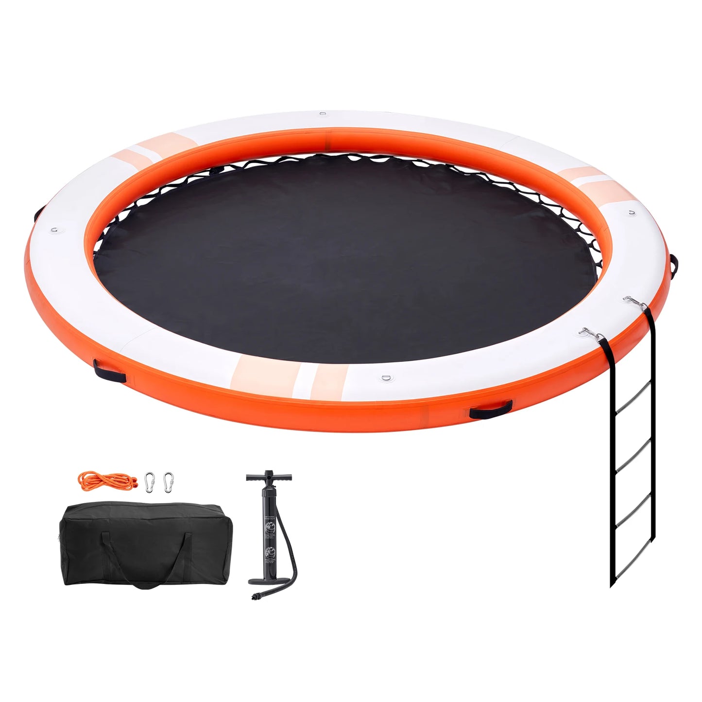 SucceBuy Inflatable Floating Dock Non Slip Platform Detachable Ladder