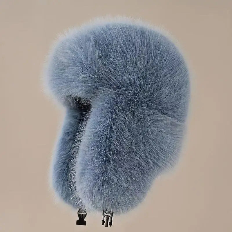 Plush Lei Feng Winter Hat With Warm Ear Protection