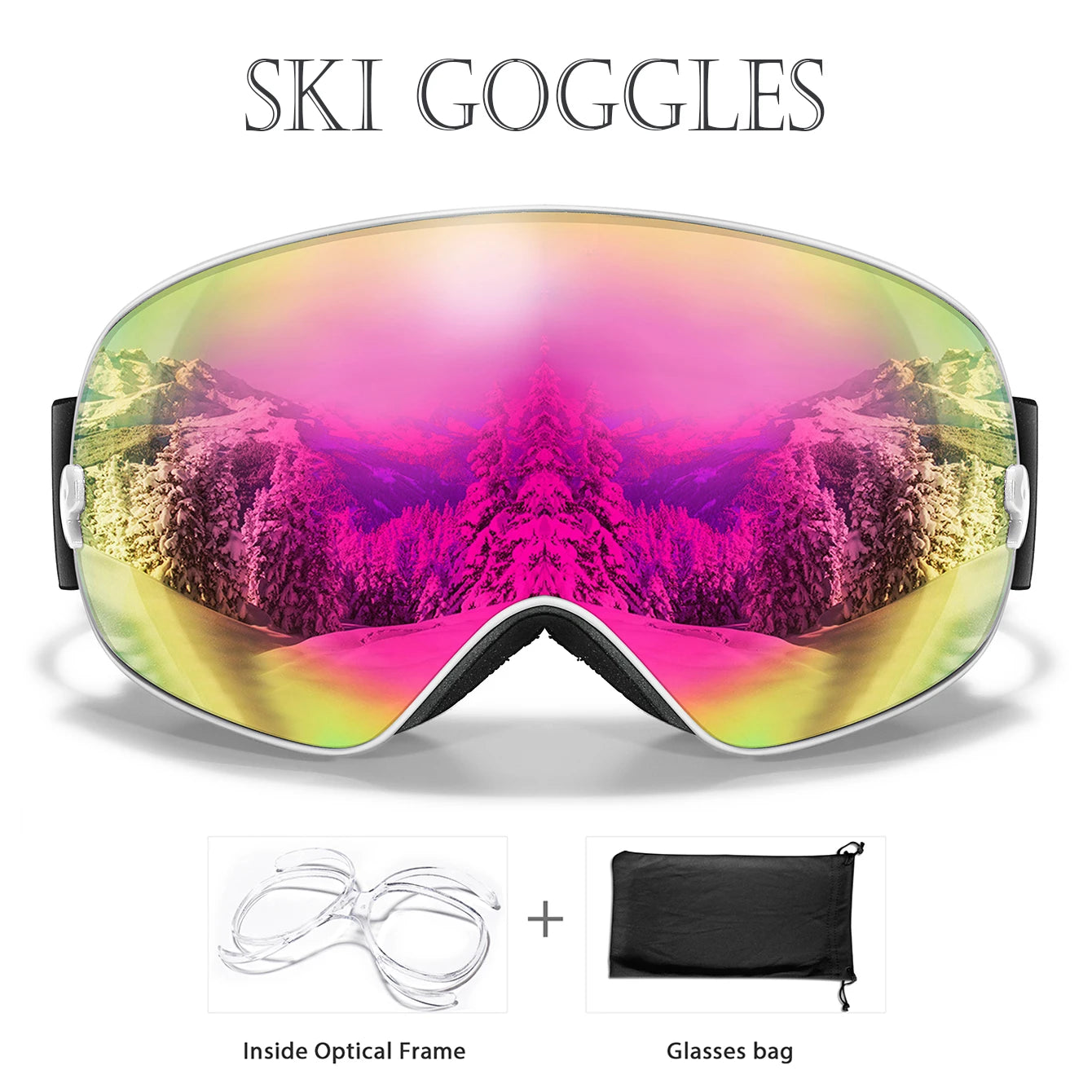 Winter Ski Goggles UV400 Anti Fog Men Women Teens Eyewear