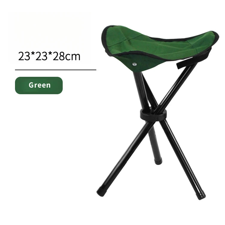 Portable Outdoor Folding Triangular Stool for Fishing and Camping