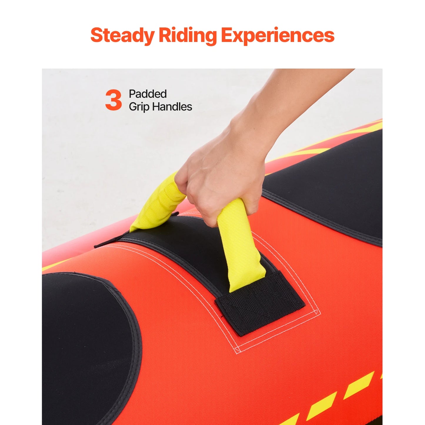 Towable Tube For Boating 3 Rider Water Sports Inflatable Tube