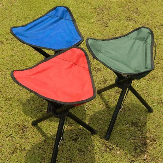 Portable Outdoor Folding Triangular Stool for Fishing and Camping