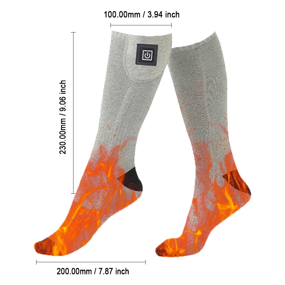 Alloet Electric Heated Socks With Three Temperature Levels
