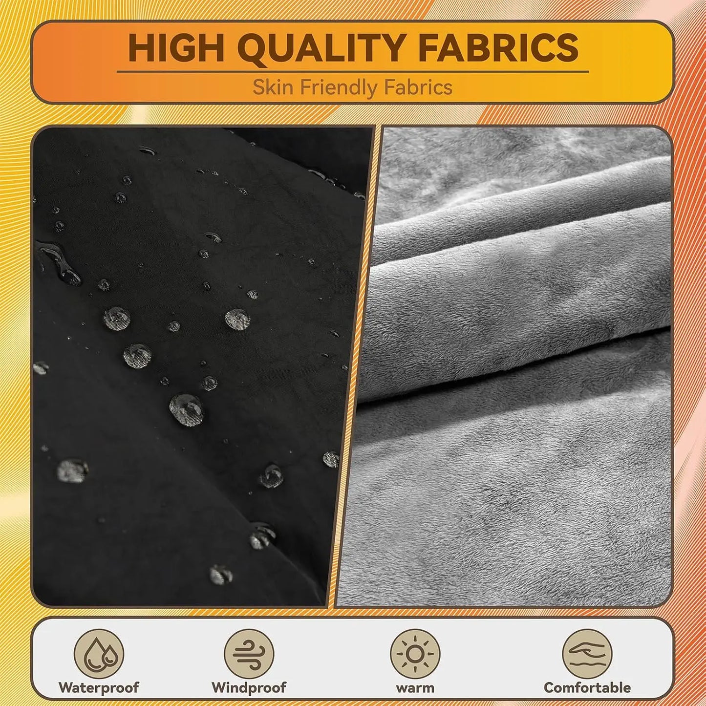 Portable Heated Blanket With Rechargeable Battery Cordless USB Throw