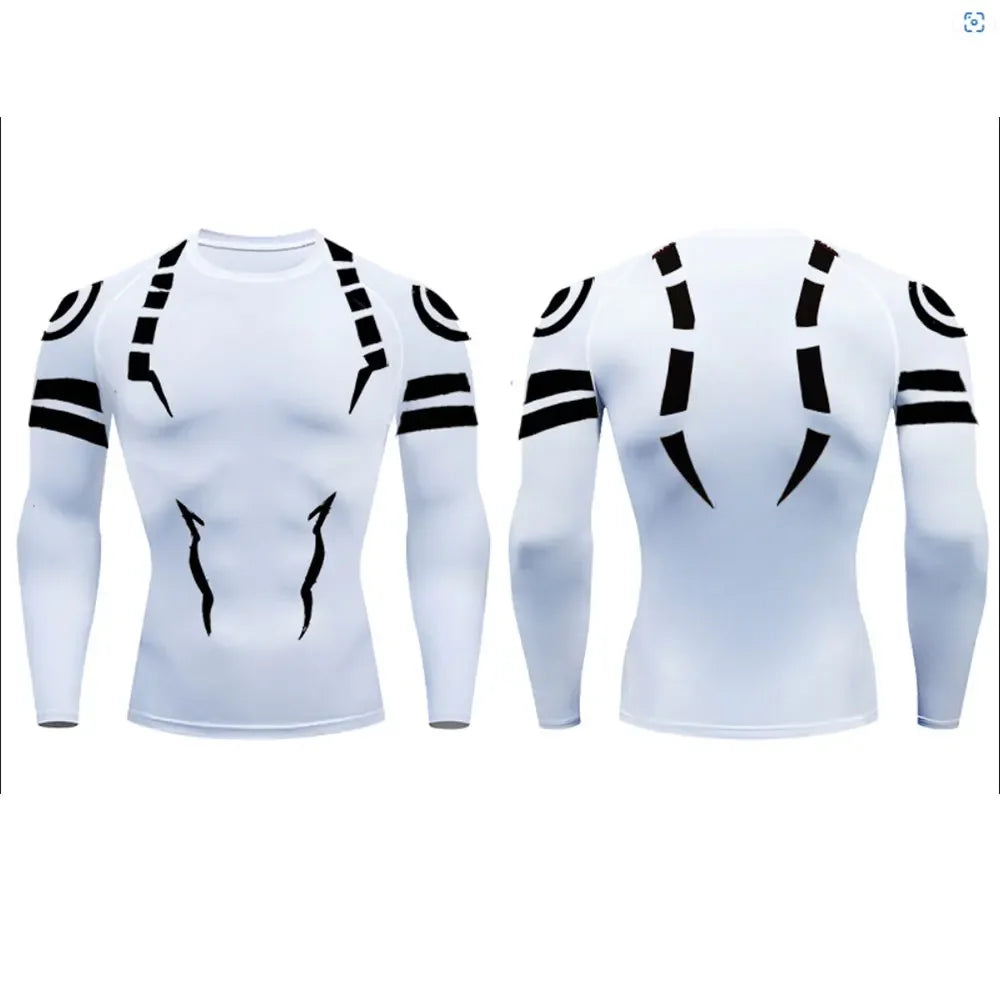NONECN Jujutsu Kaisen Compression Tee Sukuna 3D Print