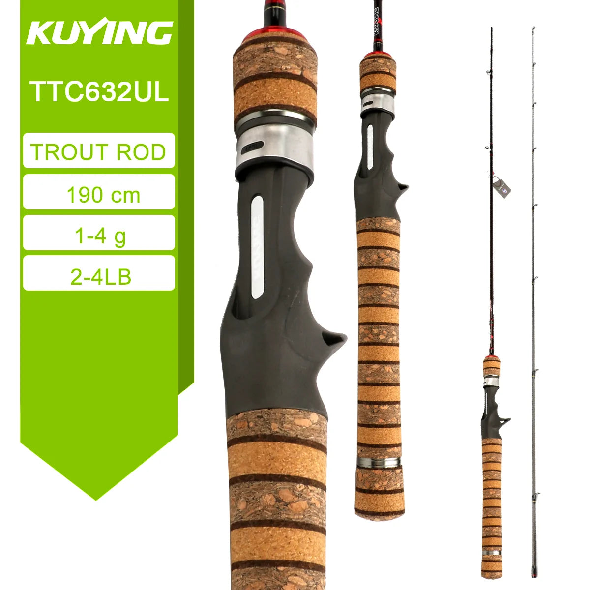 Kuying Carbon Fishing Lure Rod Teton TTC Series Pro