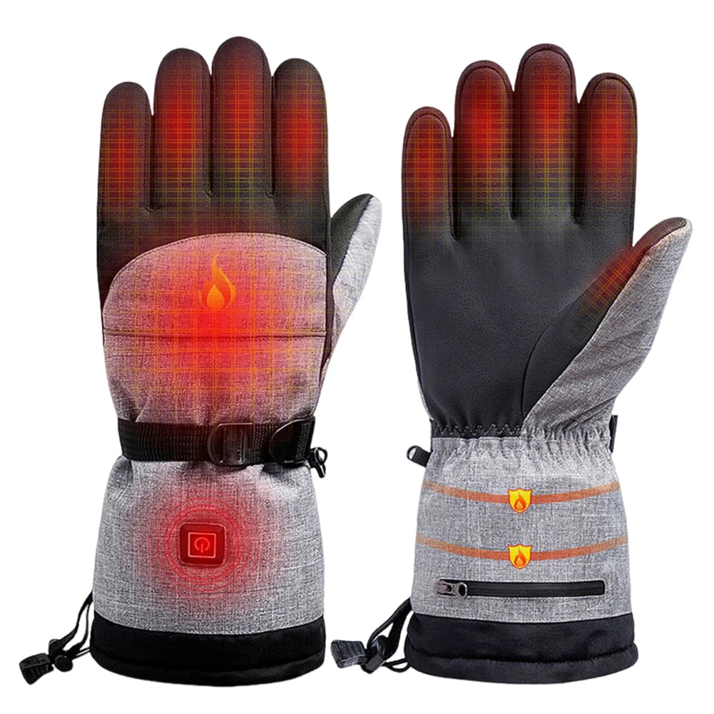 AlloetCN Hand Warmer Thermal Electric Heating Gloves Anti Slip Waterproof