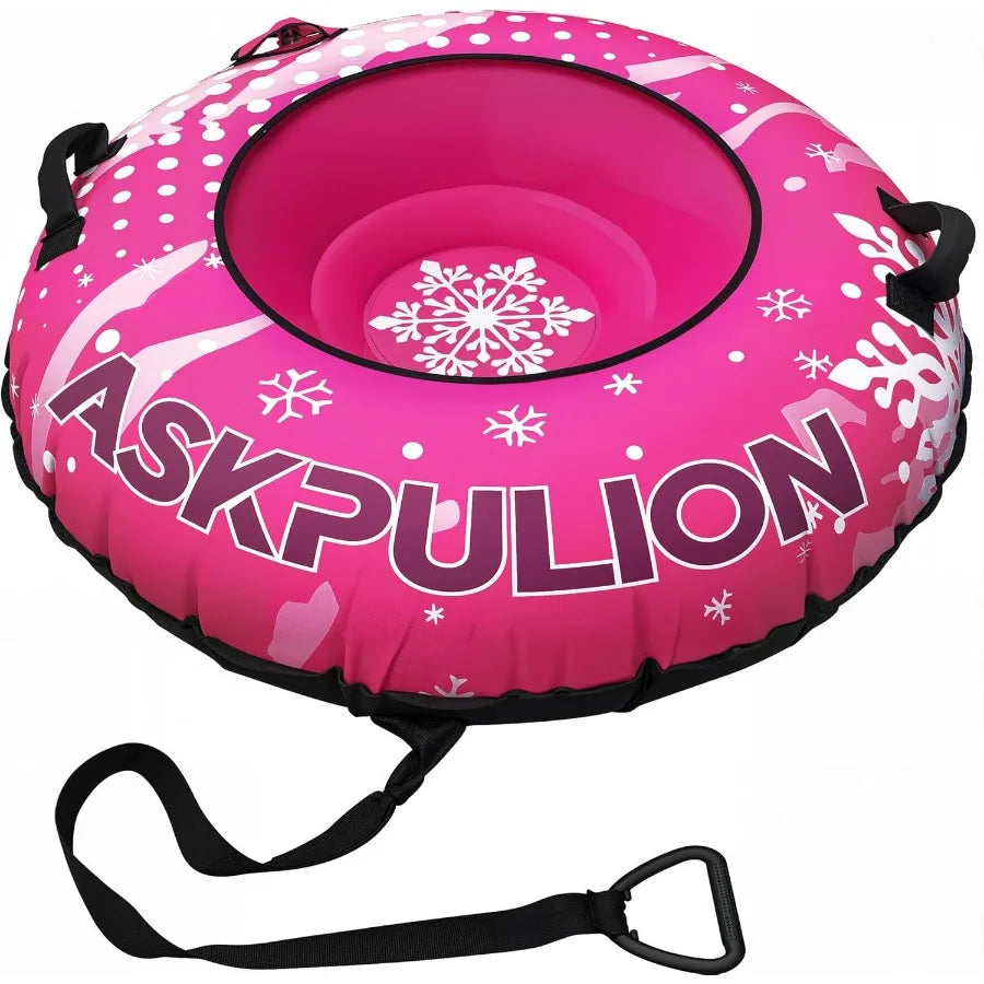 LISM Inflatable Snow Tube Sled Heavy Duty Premium Canvas Cover