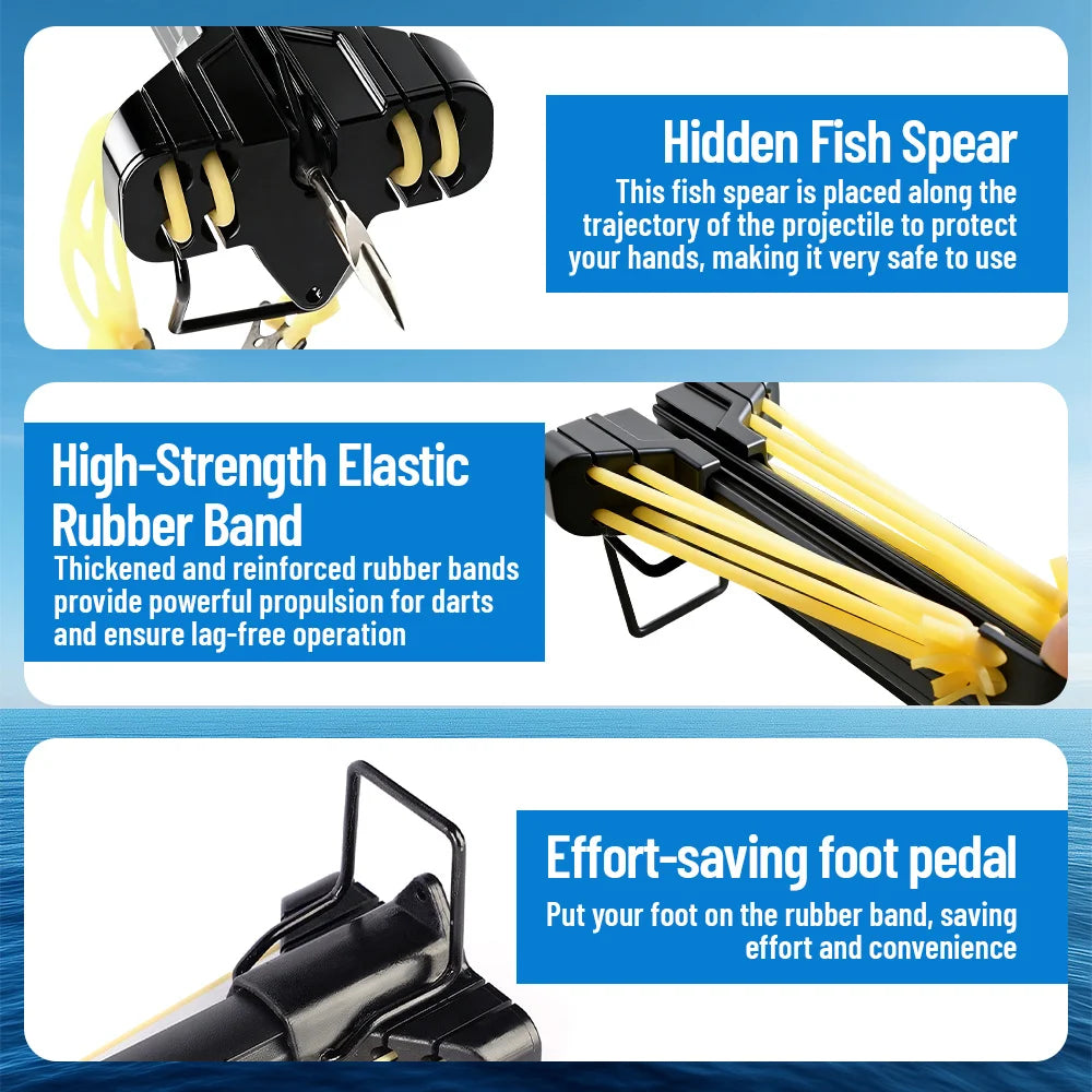 Aluminum Fishing Slingshot Rod With Reel Long Distance Casting