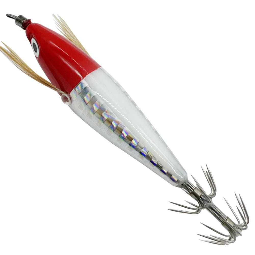 VKTECH Luminous Squid Jig Hooks Lures For Fishing Tackle