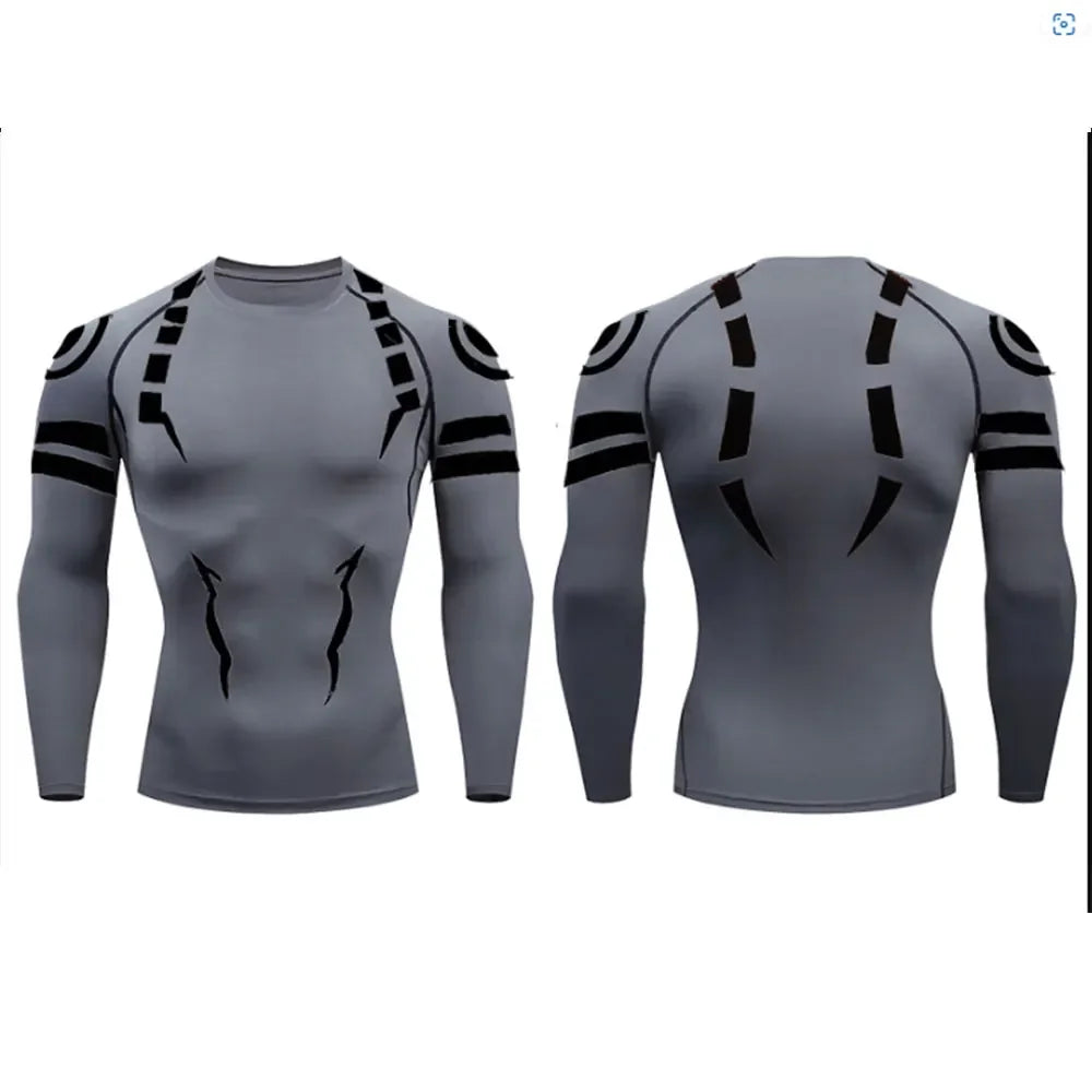 NONECN Jujutsu Kaisen Compression Tee Sukuna 3D Print