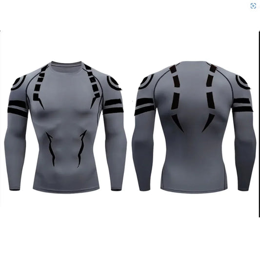 NONECN Jujutsu Kaisen Compression Tee Sukuna 3D Print