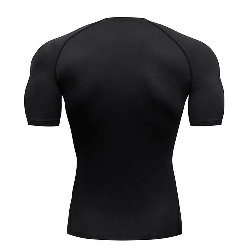 Unisex Running Compression Shirt Short Sleeve Athletic Top