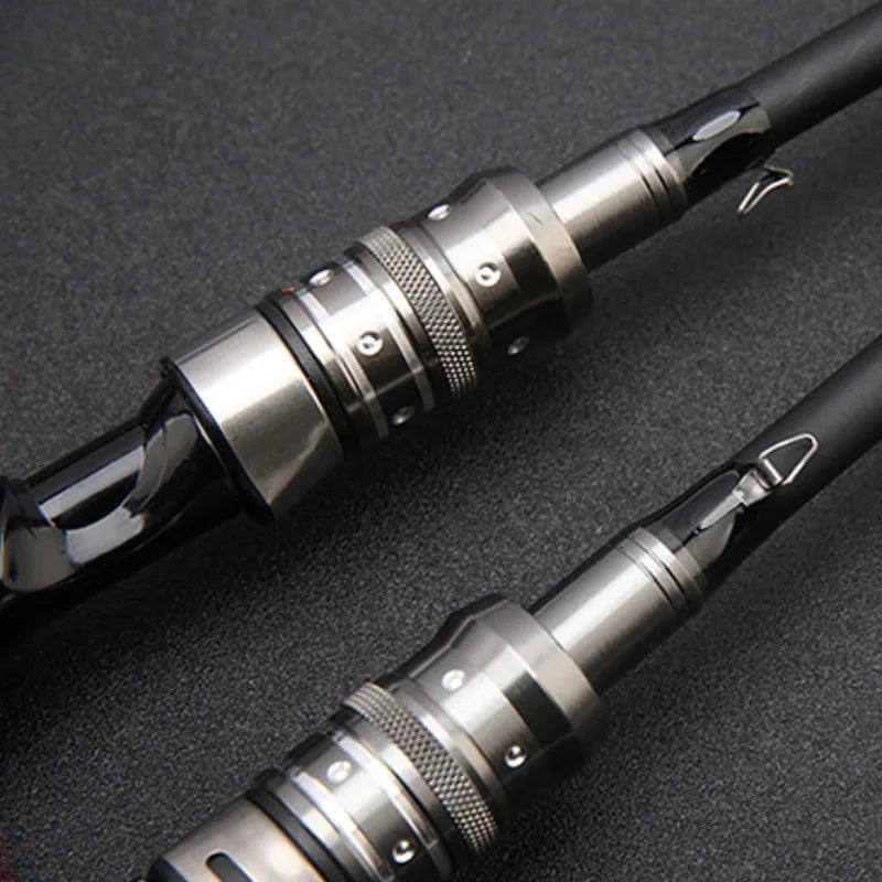 FridayInFishing Telescopic Fishing Rod Two Piece Fiberglass Medium Fast Action
