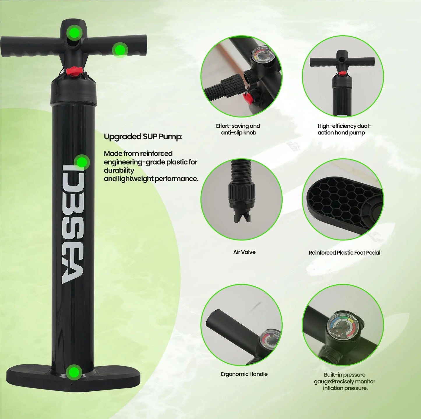 GENRENE Inflatable Stand Up Paddle Board With Premium Accessories