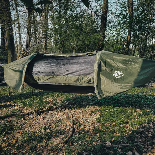 Night Cat Hammock Tent With Mosquito Net Waterproof Rainfly Storage