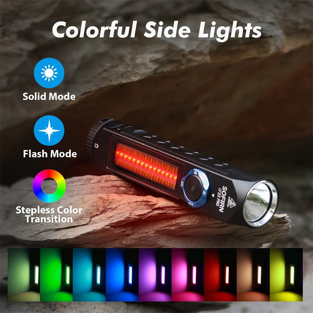 Sofirn IF23 Pro RGB LED Flashlight With USB C Rechargeable