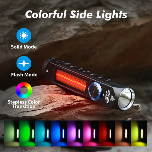 Sofirn IF23 Pro RGB LED Flashlight With USB C Rechargeable