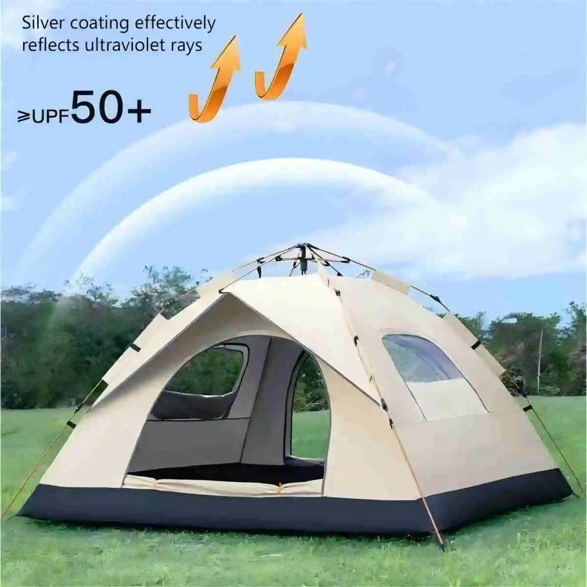 Pakicetus Outdoor Shelter Tent With Two Doors And Windows