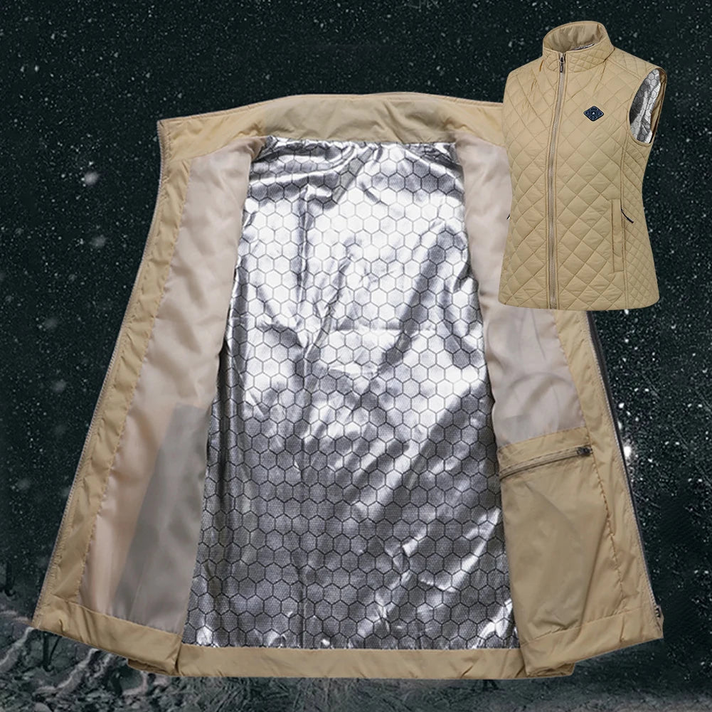 NONECN 21 Zone USB Heated Vest For Women Cotton Jacket