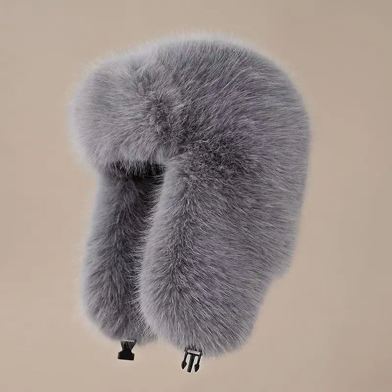 Plush Lei Feng Winter Hat With Warm Ear Protection